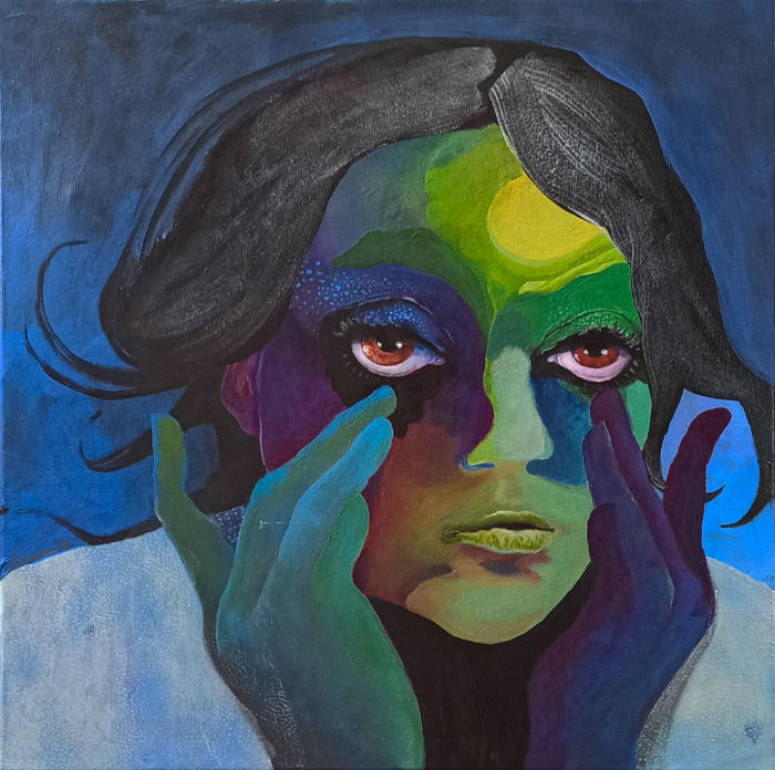 Acrylmalerei von Nordschattengewaechse - Portrait_ Default mode