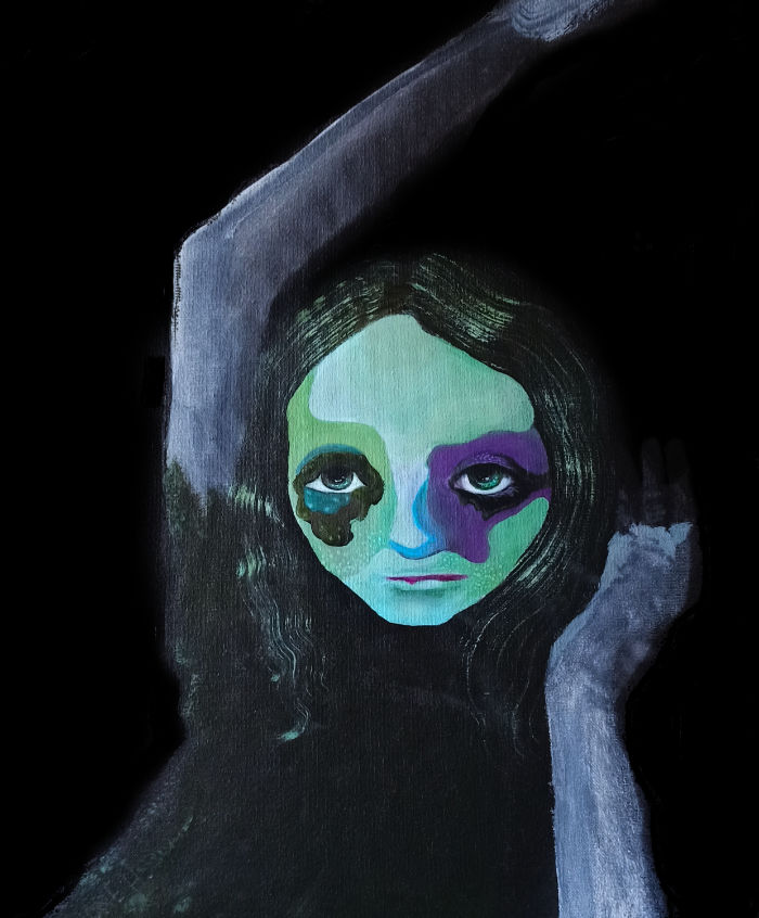 Acrylmalerei von Nordschattengewaechse - Portrait_ Tuesday